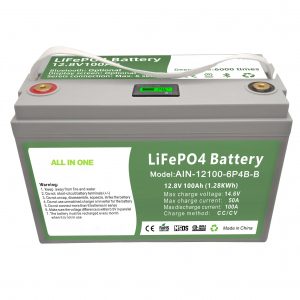 ALL IN ONE Deep cycle 12V100Ah LiFePO4 Battery with intelligent BMS for household Energy Storage Syste